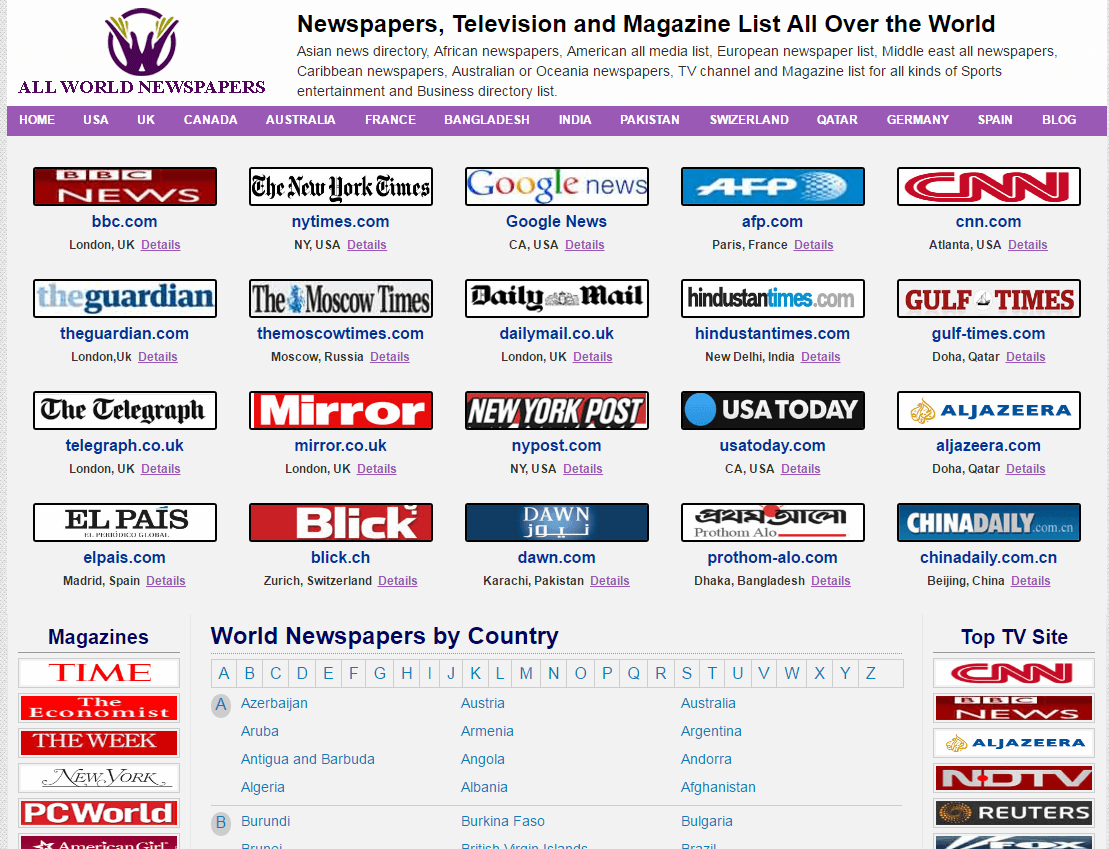 Television and newspapers. Media список. Newspaper list. List News. News of the World.